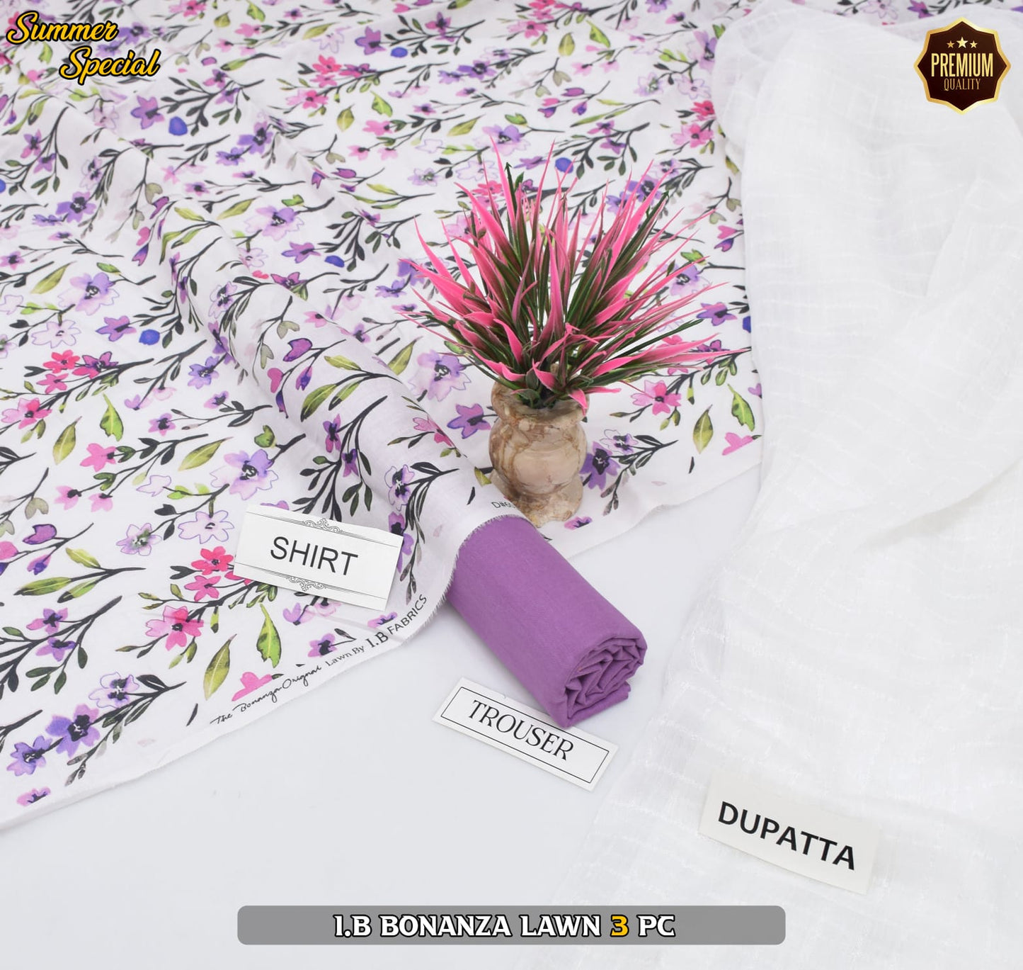 (IB BONANZA ORGINAL LAWN 2025 OPENING) DIGITAL Printed 3pc----------29\Q