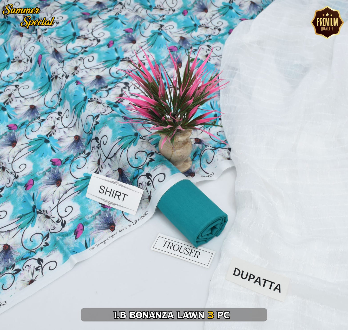 (IB BONANZA ORGINAL LAWN 2025 OPENING) DIGITAL Printed 3pc----------29\Q