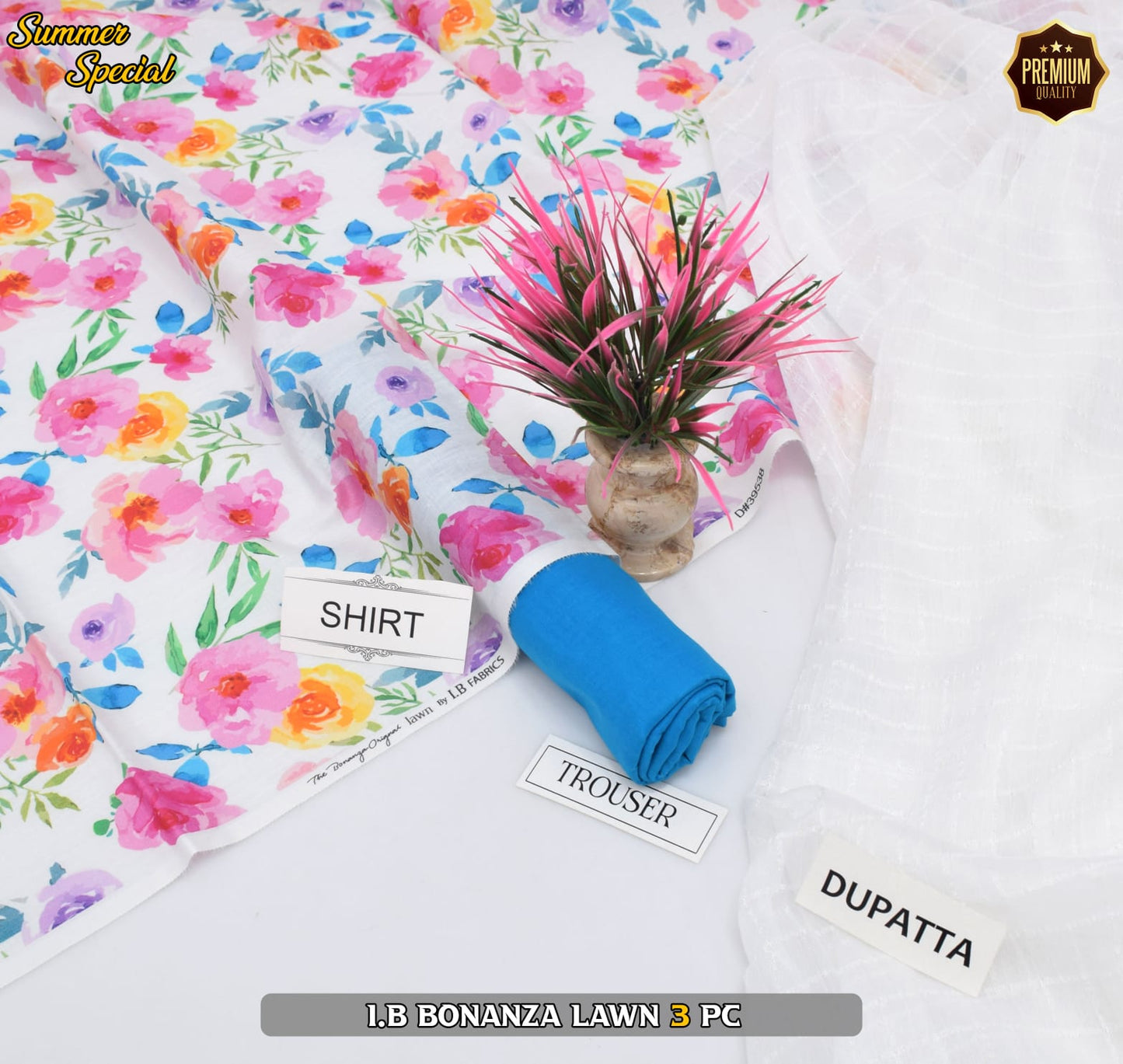 (IB BONANZA ORGINAL LAWN 2025 OPENING) DIGITAL Printed 3pc----------29\Q
