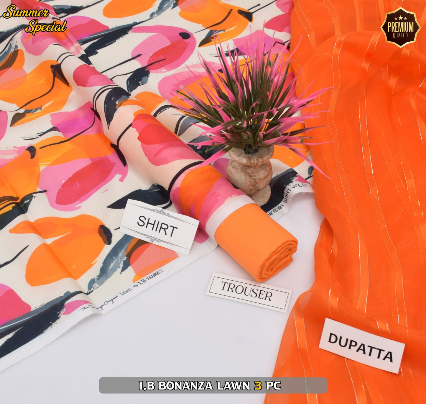 (IB BONANZA ORGINAL LAWN 2025 OPENING) DIGITAL Printed 3pc----------29\Q