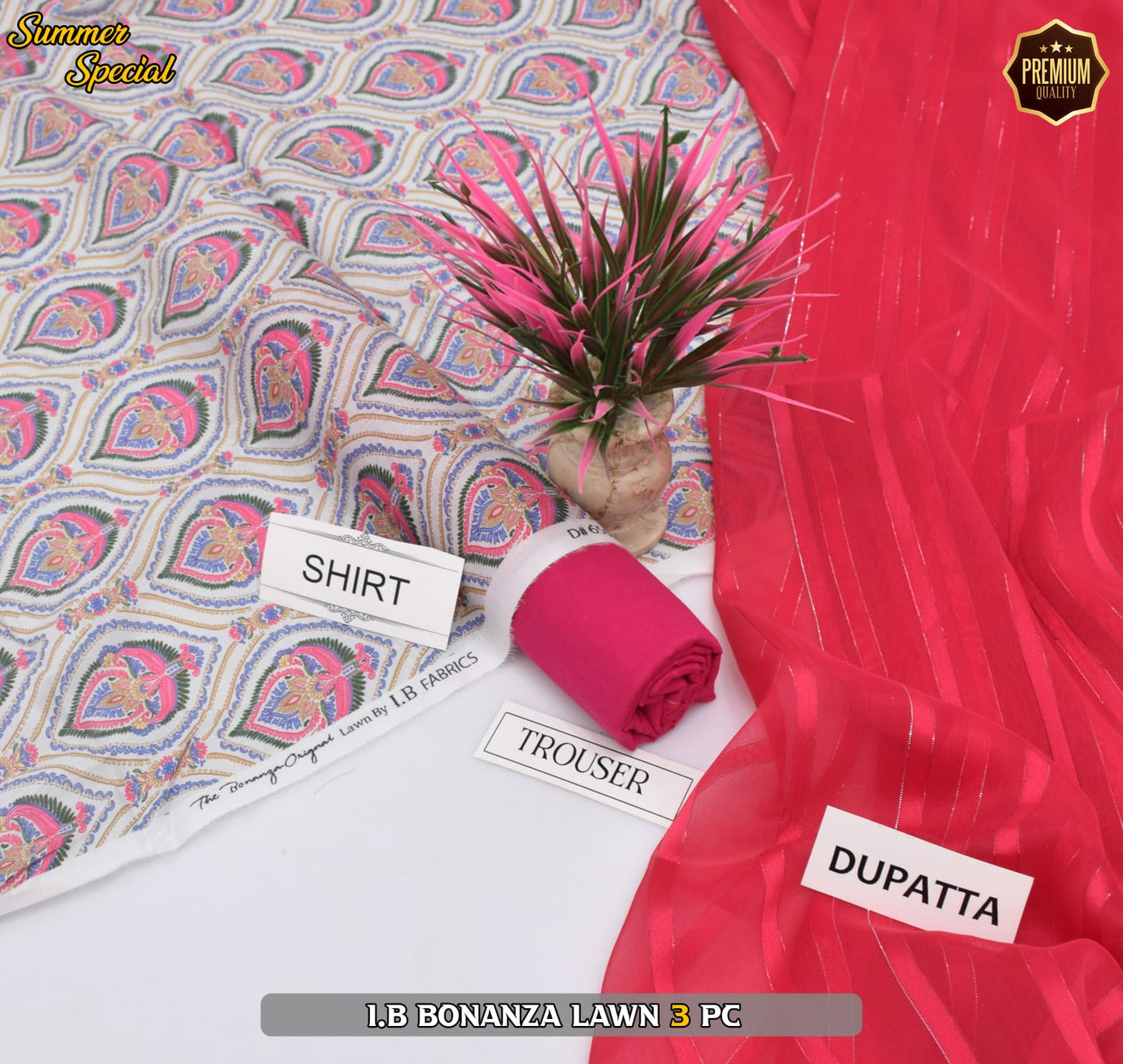 (IB BONANZA ORGINAL LAWN 2025 OPENING) DIGITAL Printed 3pc----------29\Q