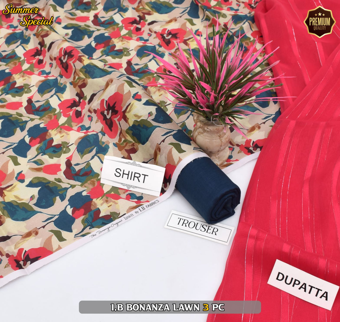 (IB BONANZA ORGINAL LAWN 2025 OPENING) DIGITAL Printed 3pc----------29\Q