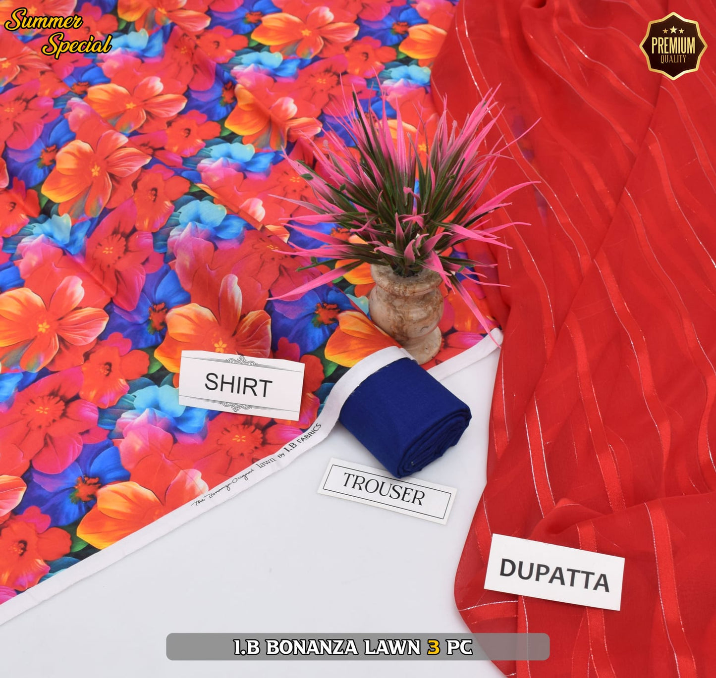 (IB BONANZA ORGINAL LAWN 2025 OPENING) DIGITAL Printed 3pc----------29\Q