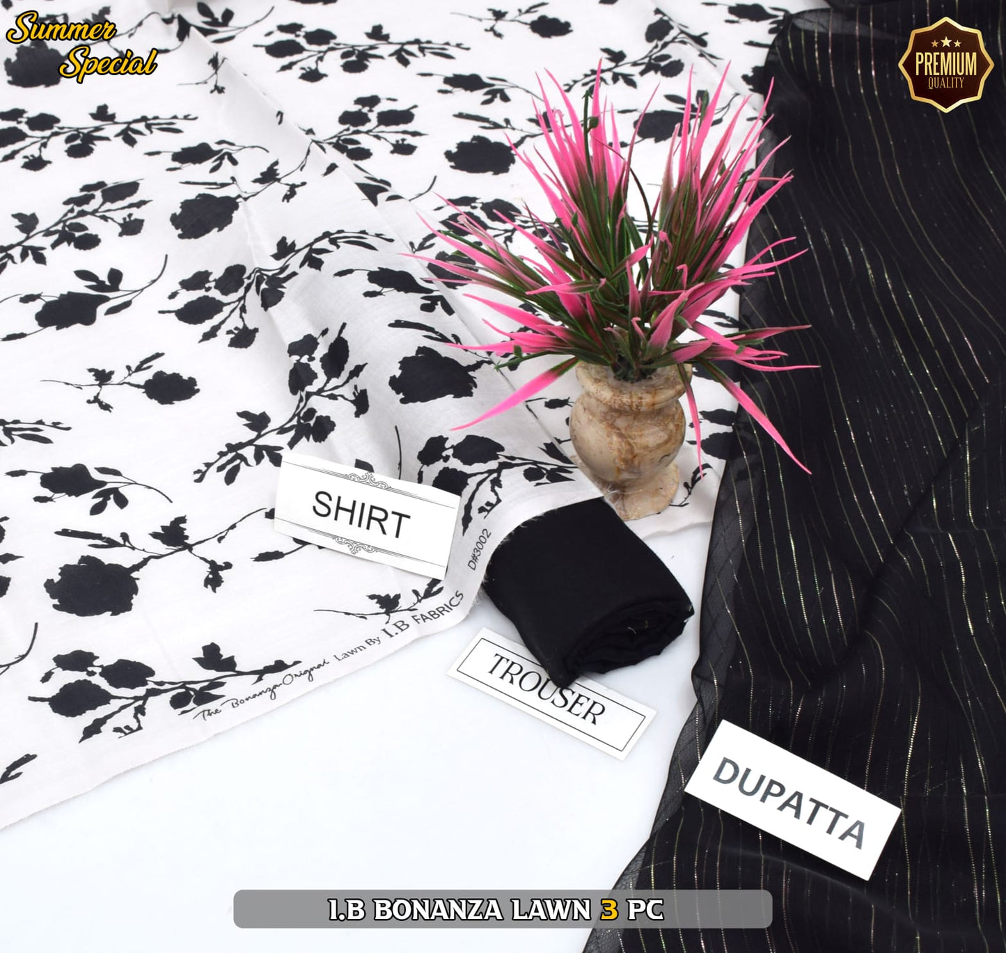 (IB BONANZA ORGINAL LAWN 2025 OPENING) DIGITAL Printed 3pc----------29\Q
