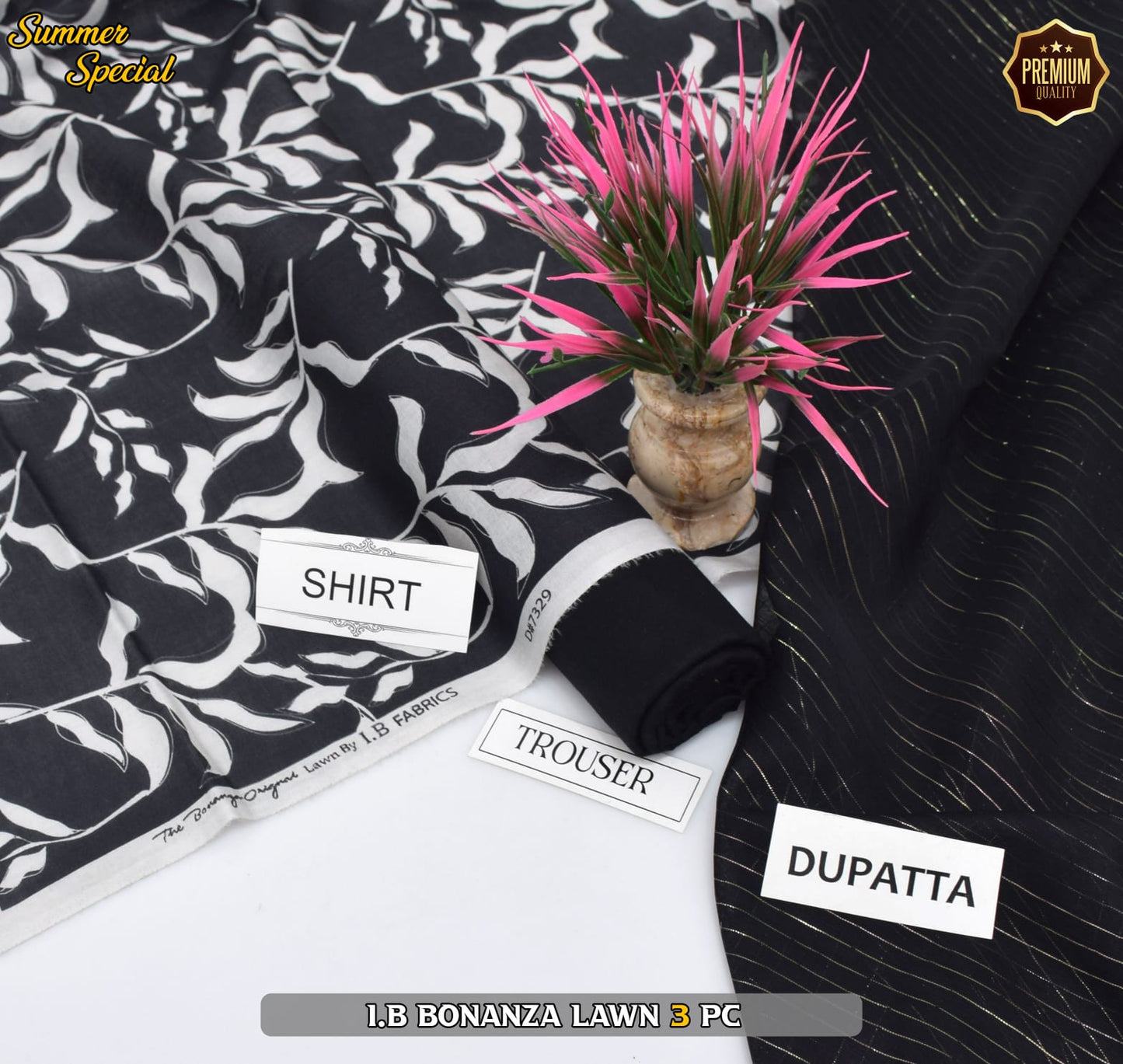 (IB BONANZA ORGINAL LAWN 2025 OPENING) DIGITAL Printed 3pc----------29\Q