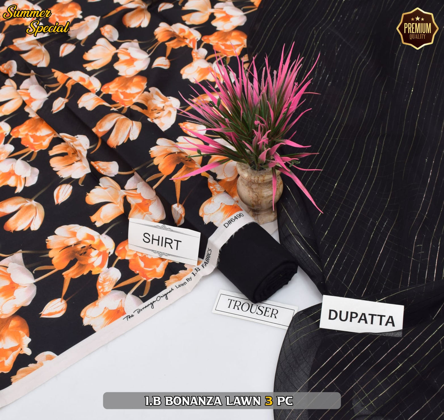 (IB BONANZA ORGINAL LAWN 2025 OPENING) DIGITAL Printed 3pc----------29\Q
