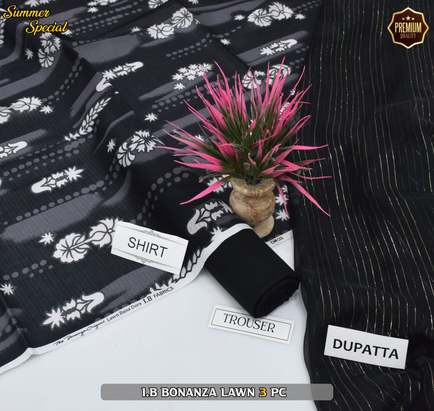 (IB BONANZA ORGINAL LAWN 2025 OPENING) DIGITAL Printed 3pc----------29\Q