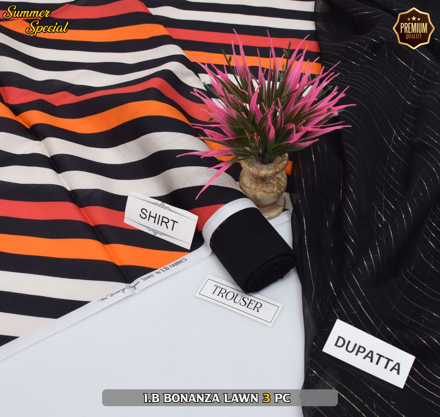 (IB BONANZA ORGINAL LAWN 2025 OPENING) DIGITAL Printed 3pc----------29\Q
