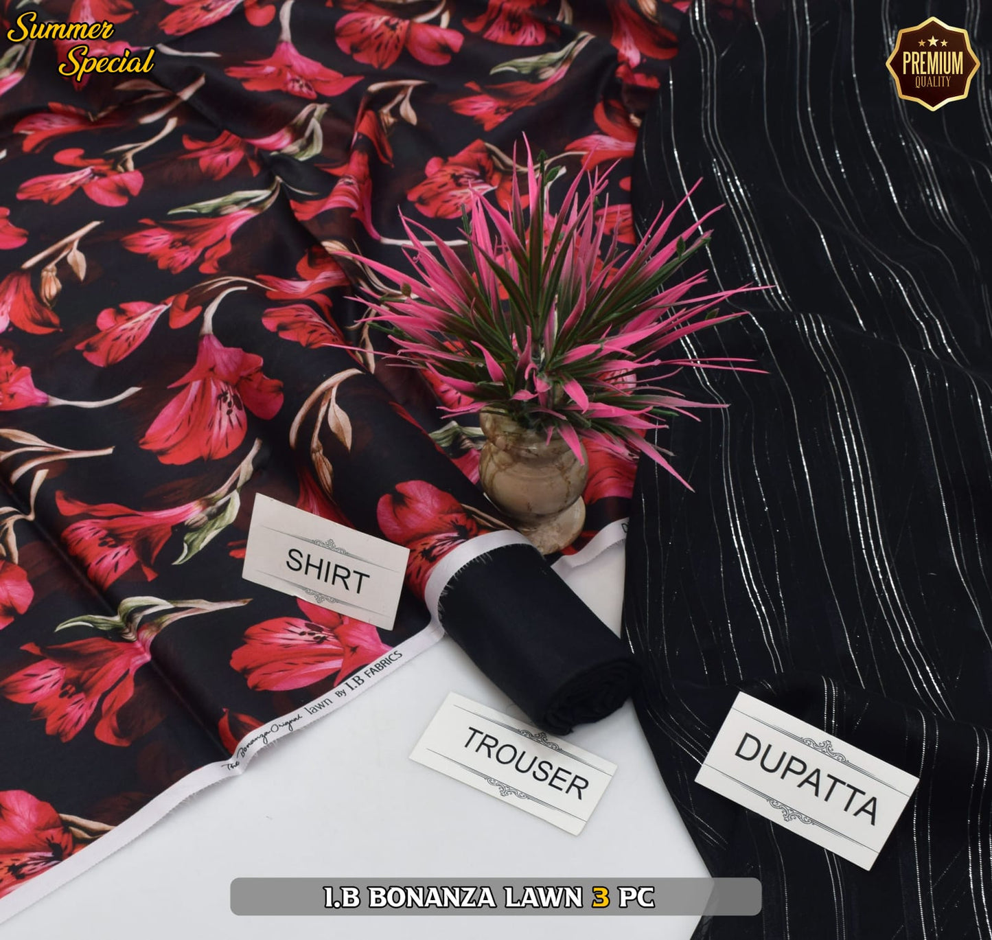 (IB BONANZA ORGINAL LAWN 2025 OPENING) DIGITAL Printed 3pc----------29\Q