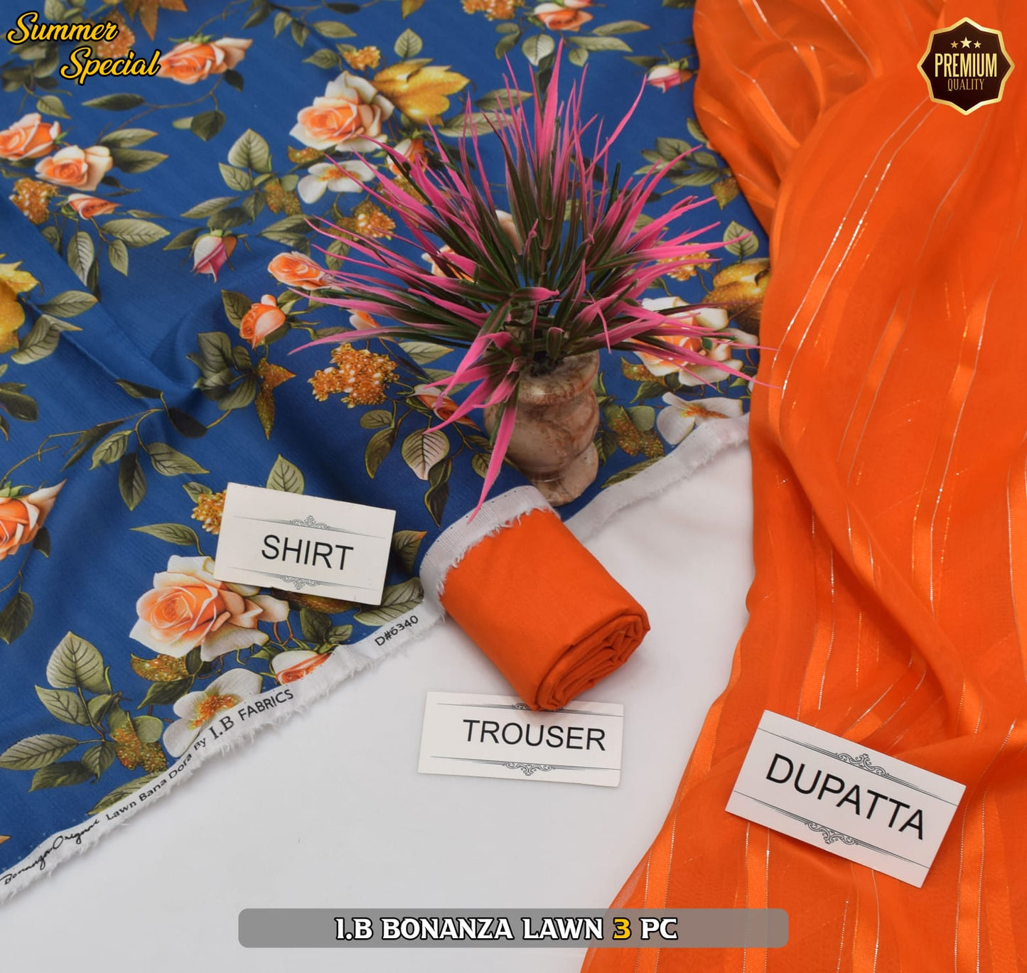 (IB BONANZA ORGINAL LAWN 2025 OPENING) DIGITAL Printed 3pc----------29\Q
