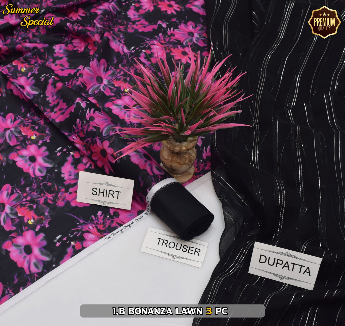 (IB BONANZA ORGINAL LAWN 2025 OPENING) DIGITAL Printed 3pc----------29\Q