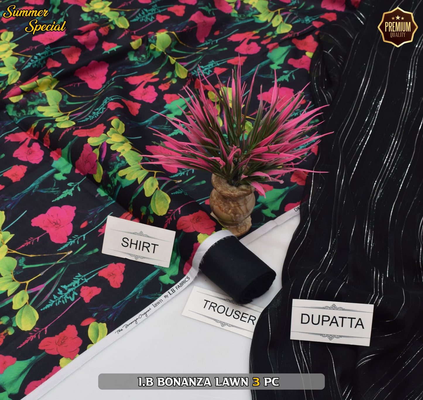 (IB BONANZA ORGINAL LAWN 2025 OPENING) DIGITAL Printed 3pc----------29\Q