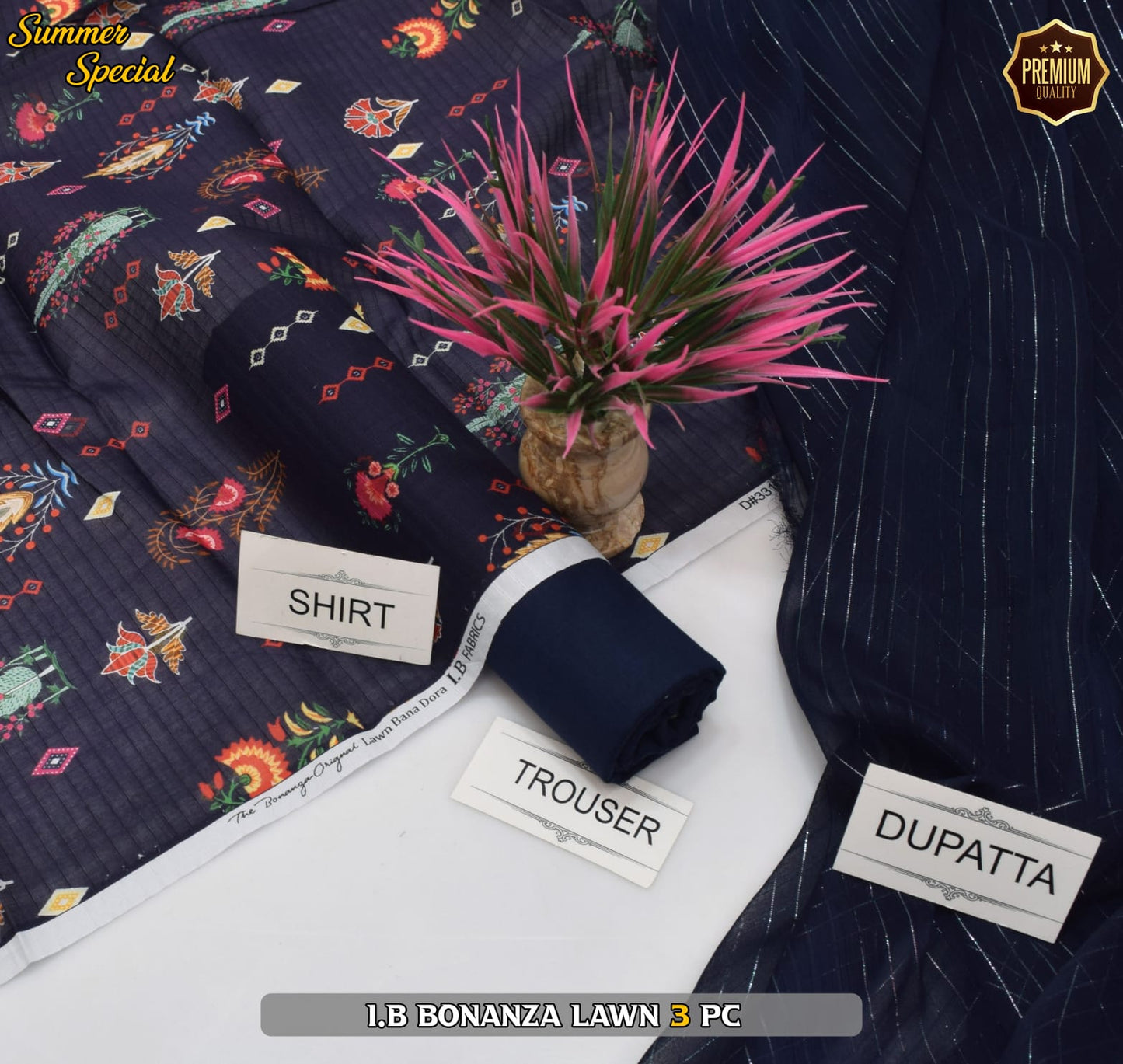 (IB BONANZA ORGINAL LAWN 2025 OPENING) DIGITAL Printed 3pc----------29\Q