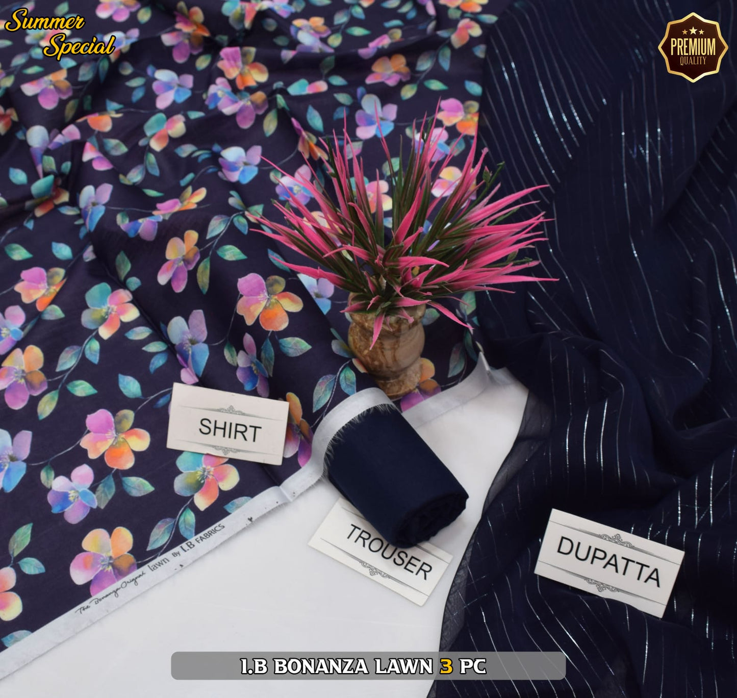 (IB BONANZA ORGINAL LAWN 2025 OPENING) DIGITAL Printed 3pc----------29\Q