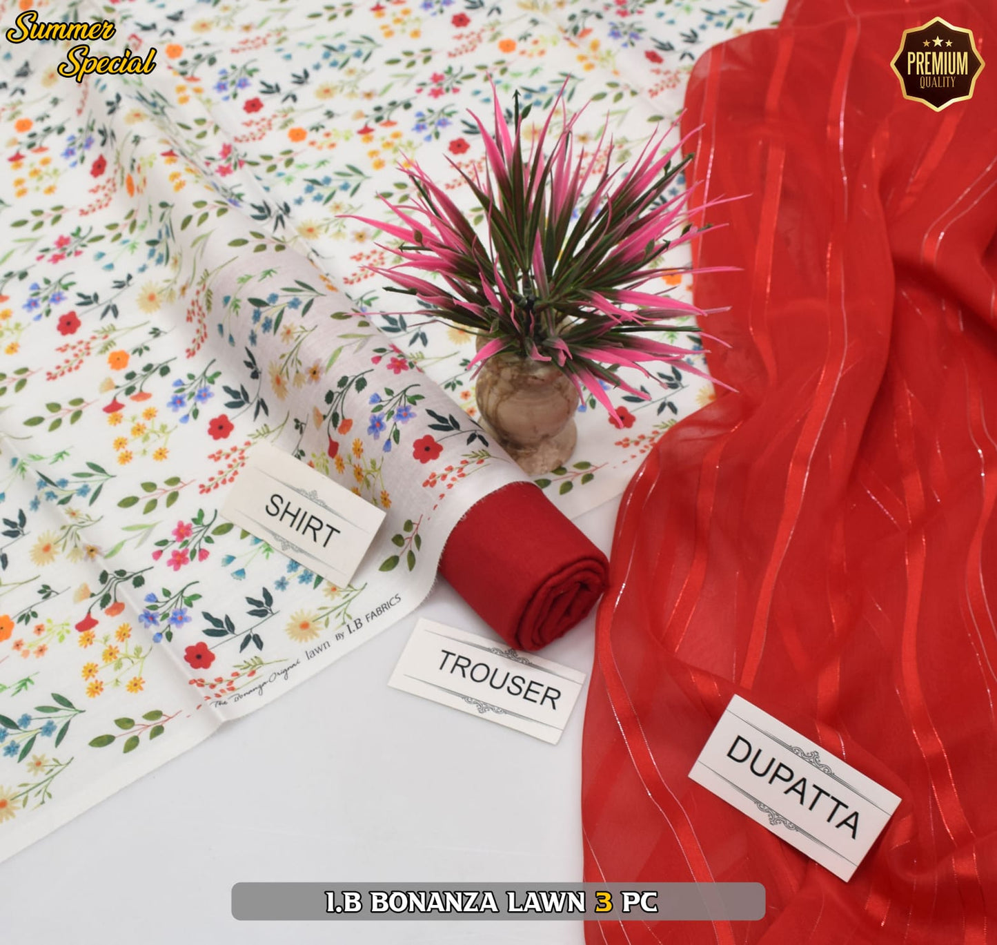 (IB BONANZA ORGINAL LAWN 2025 OPENING) DIGITAL Printed 3pc----------29\Q