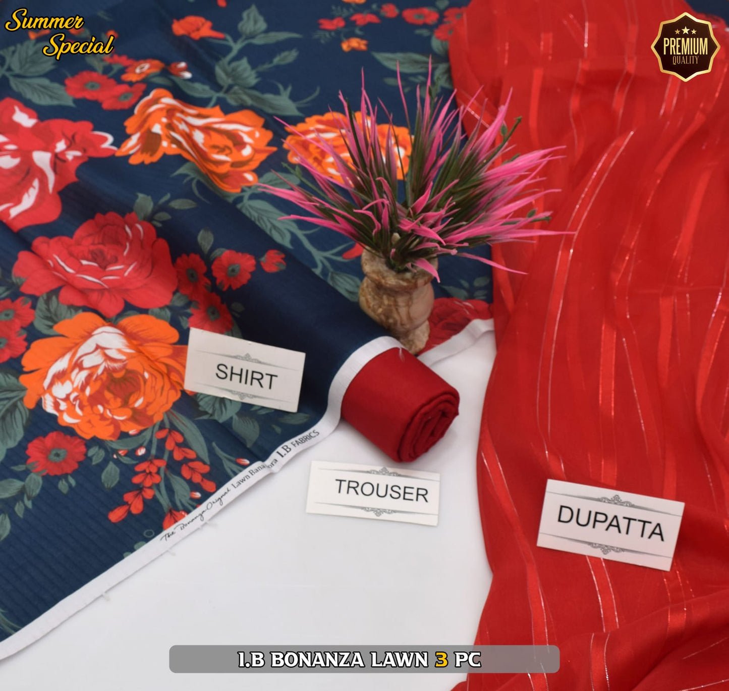 (IB BONANZA ORGINAL LAWN 2025 OPENING) DIGITAL Printed 3pc----------29\Q