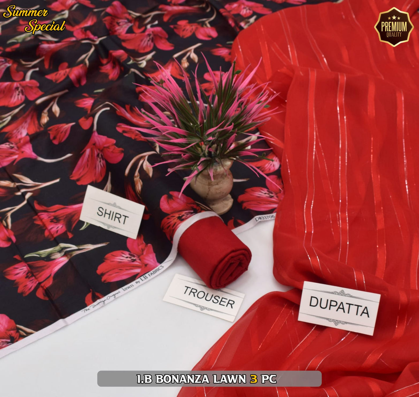 (IB BONANZA ORGINAL LAWN 2025 OPENING) DIGITAL Printed 3pc----------29\Q
