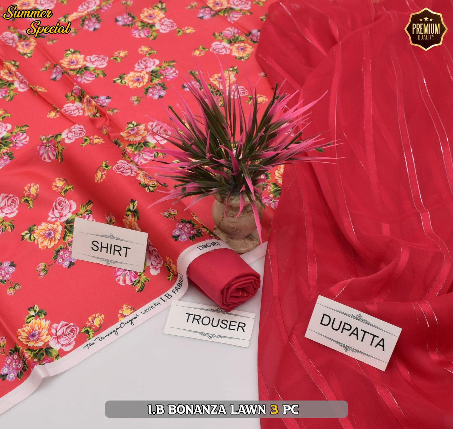 (IB BONANZA ORGINAL LAWN 2025 OPENING) DIGITAL Printed 3pc----------29\Q