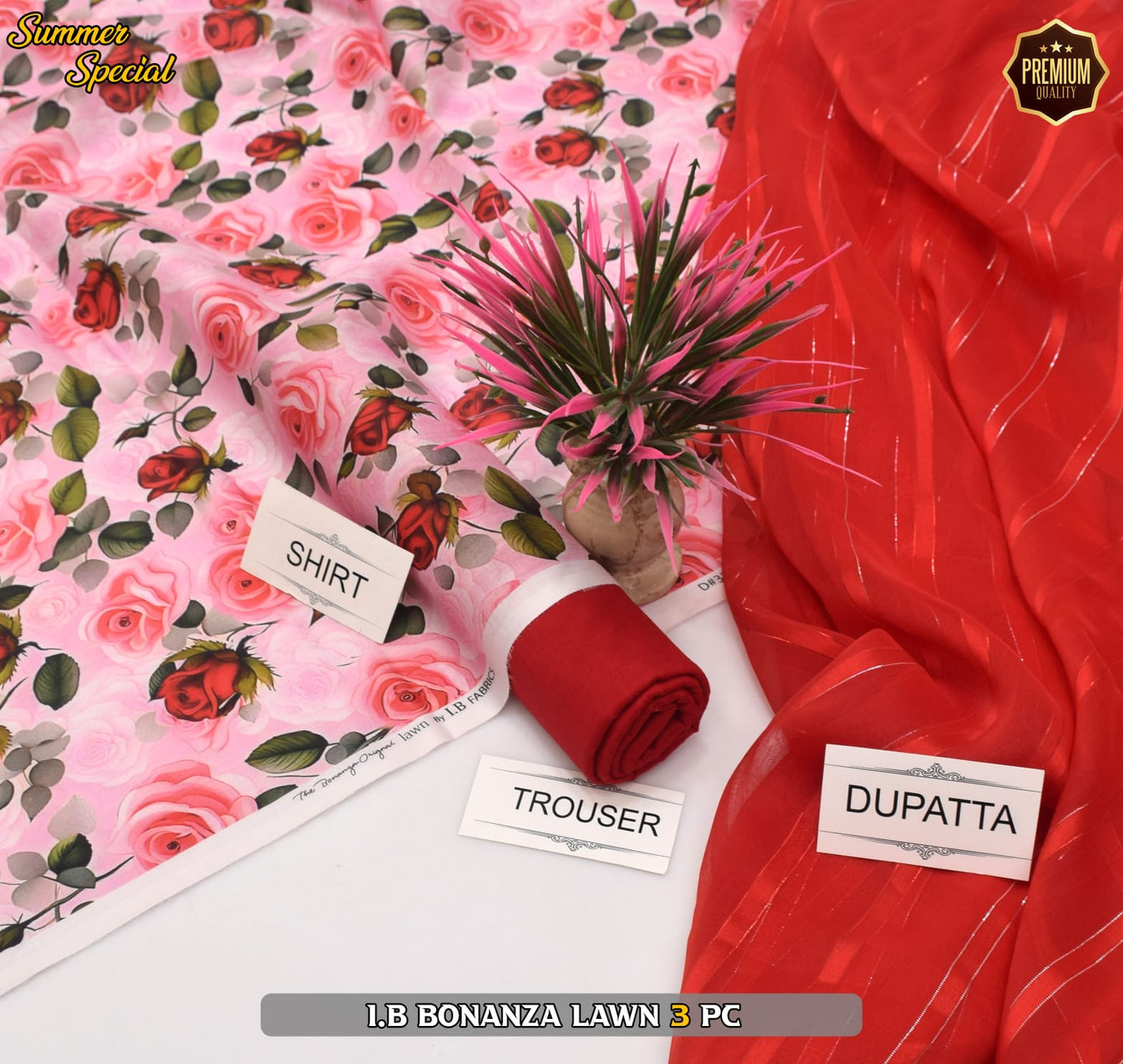 (IB BONANZA ORGINAL LAWN 2025 OPENING) DIGITAL Printed 3pc----------29\Q