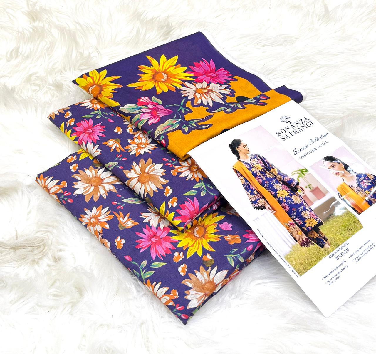 Bonanza 3pc Digital Printed Lawn----------29\R