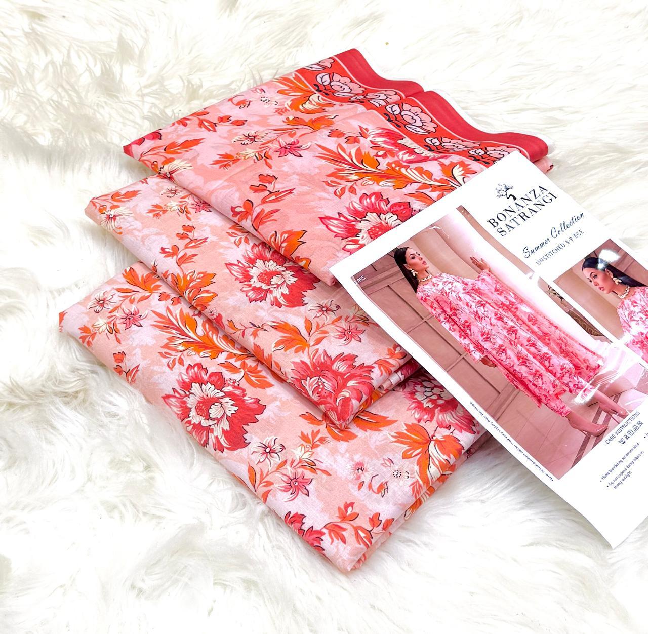 Bonanza 3pc Digital Printed Lawn----------29\R