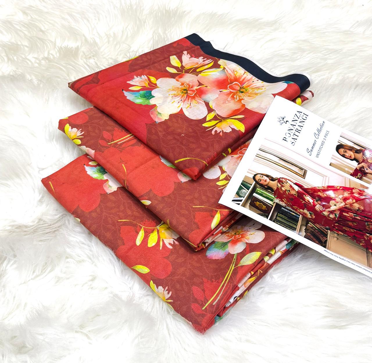 Bonanza 3pc Digital Printed Lawn----------29\R