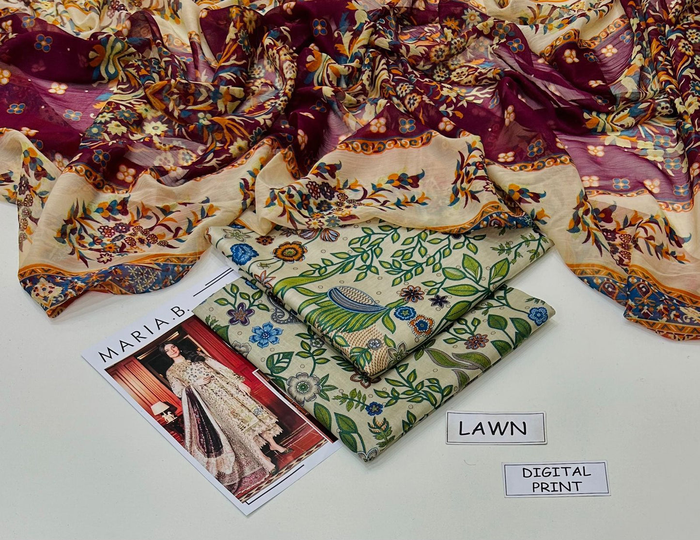 MARIA B Lawn 3pc 90/88----------29\H