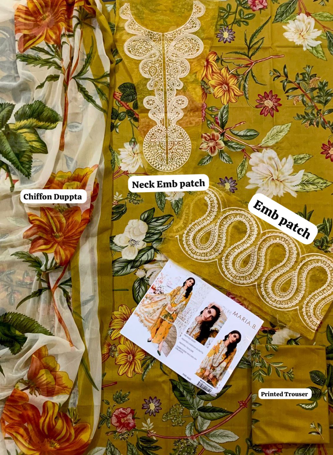 Maria B Lawn 3pc 90/76