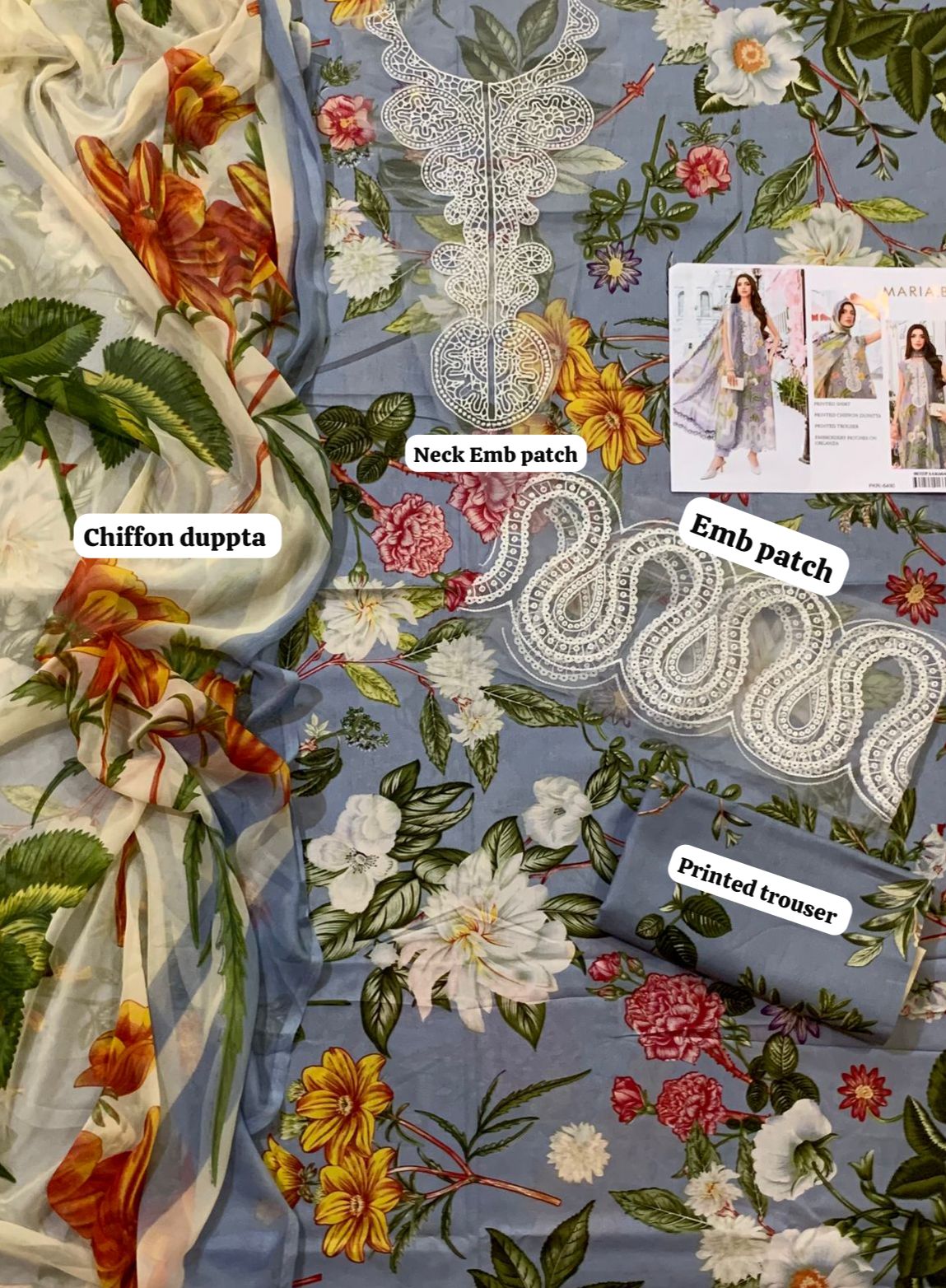 Maria B Lawn  3pc 90/76----------29\I