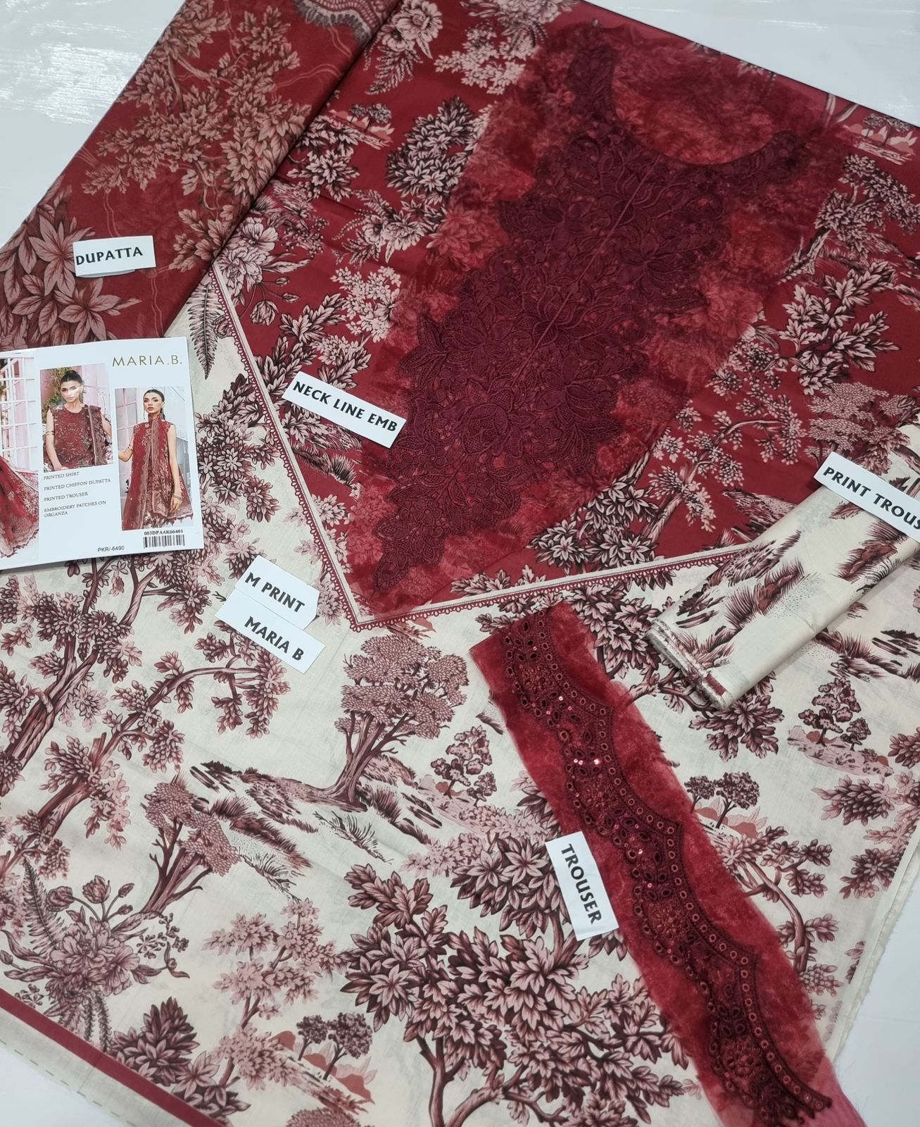 Maria B Lawn  3pc 90/76----------29\I