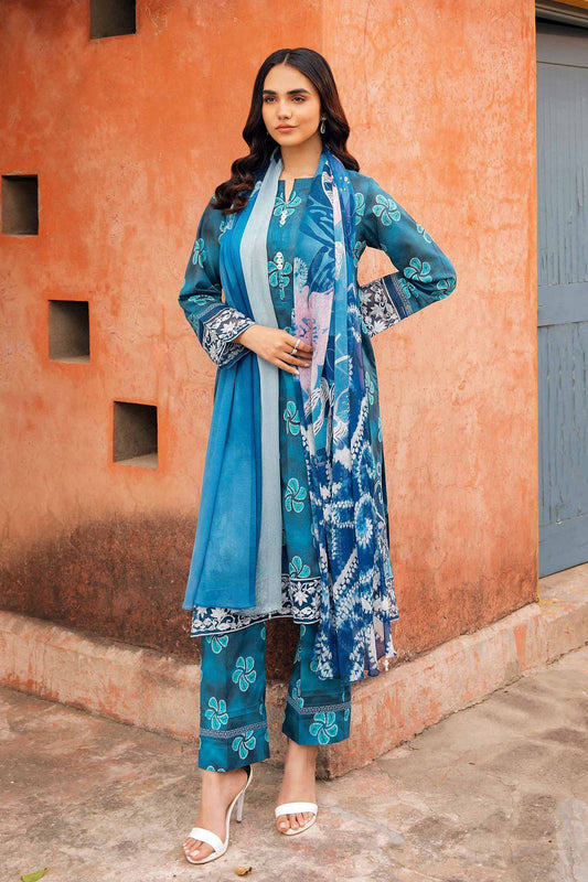 :NISHAT Unstitch Replica  FABRIC Pure LAWN Suit With CHIFFON Dupatta----------29\X