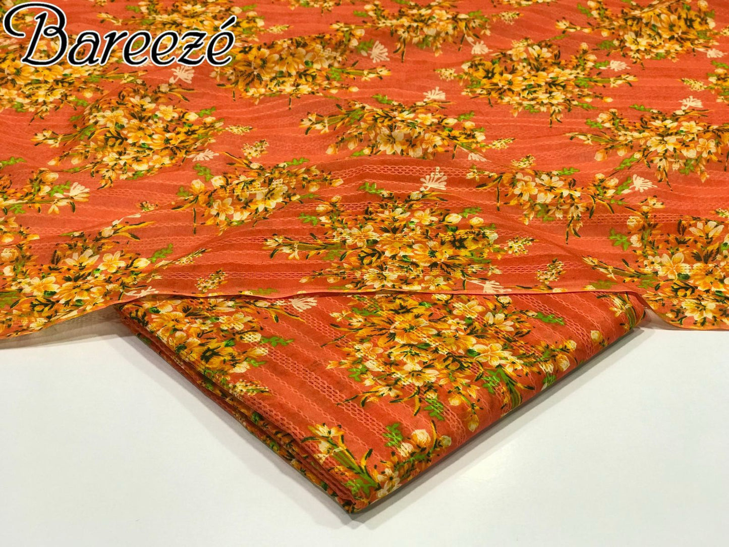 BAREEZE💕 LUXURY NENO KARA, BANA DORIYA LAWN ALLOVER 2PC💕----------29\V