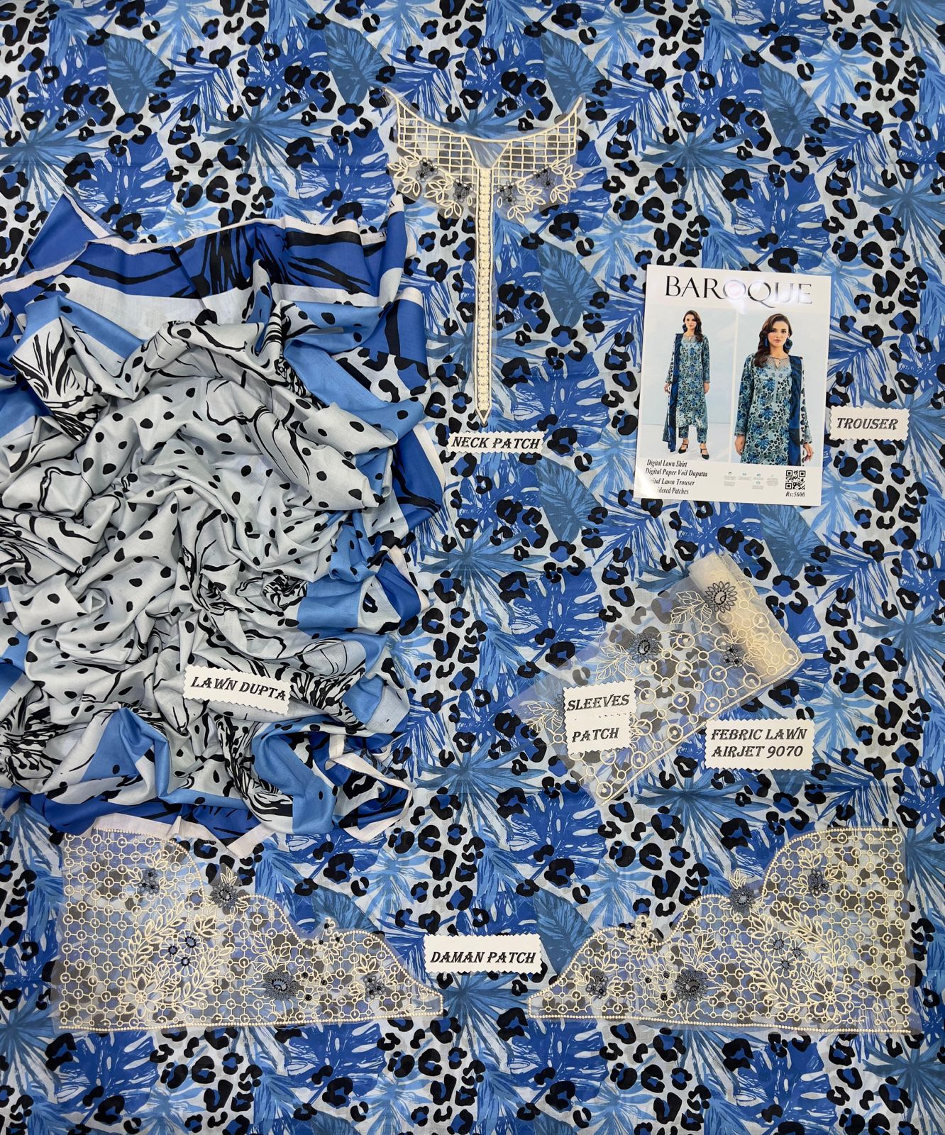 Sapphire Lawn 3 Pieces  - Lawn, 2025----------29\C