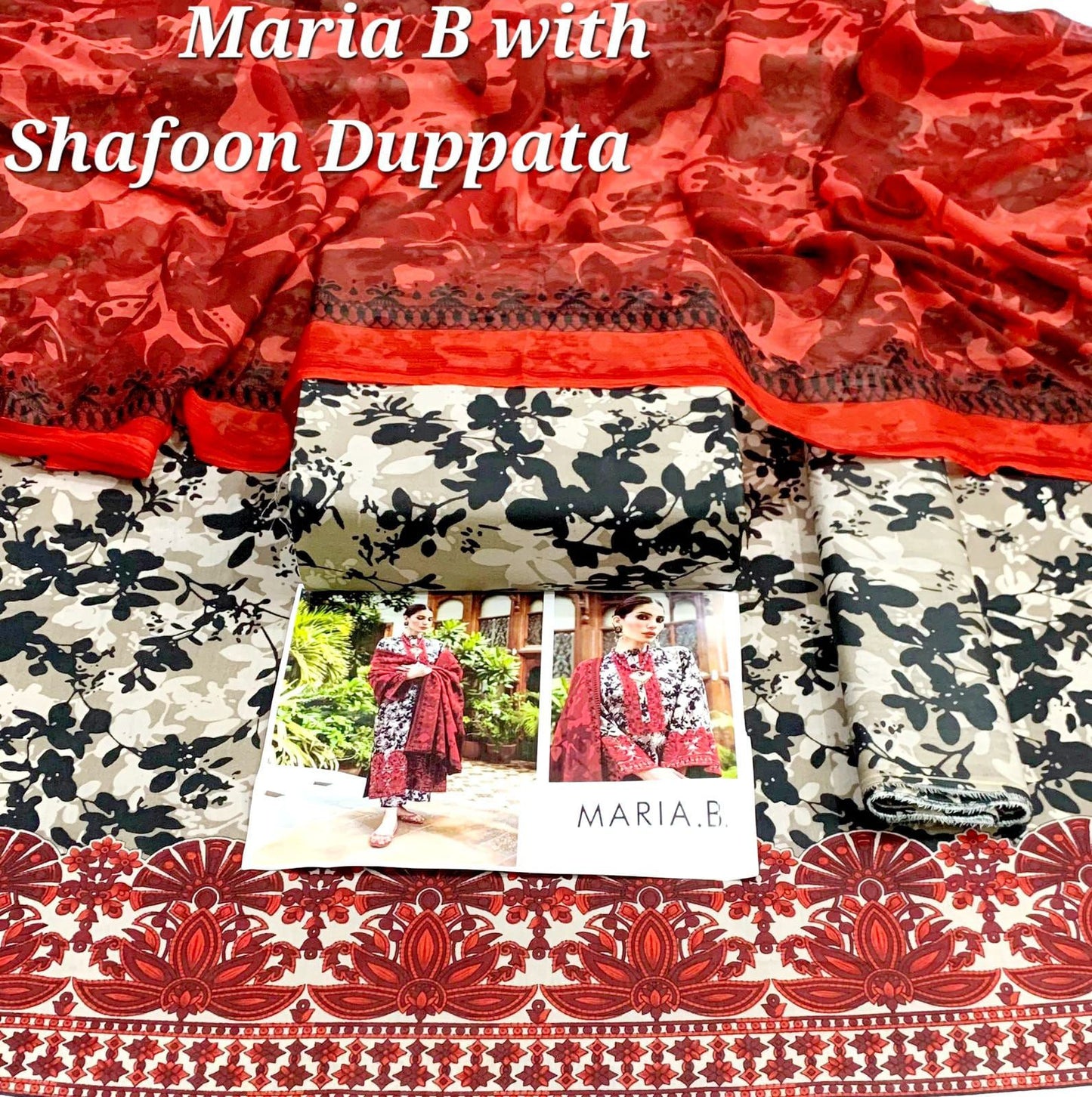 MARIA B Lawn  3pc 90/88----------29\H