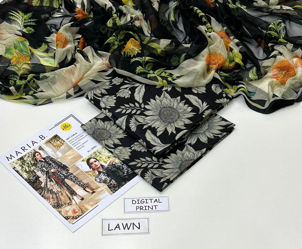 MARIA B Lawn  3pc 90/88----------29\H
