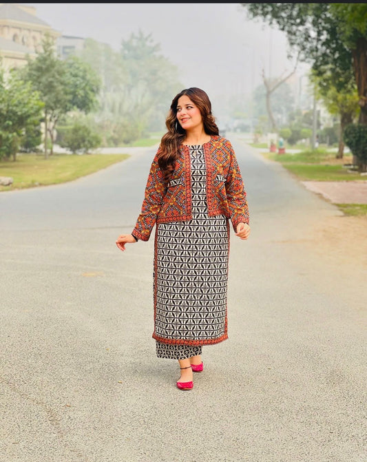 Uswa Zia Lawn  3pc 90/88----------29\J
